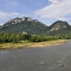 WIDOK Z KŁADKI NAD DUNAJCEM